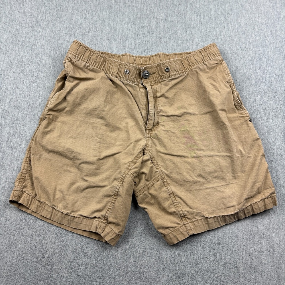 Vuori Shorts Mens 32 Brown Elastic Waist Utility Outdoor Hiking Trail Running - Picture 1 of 13